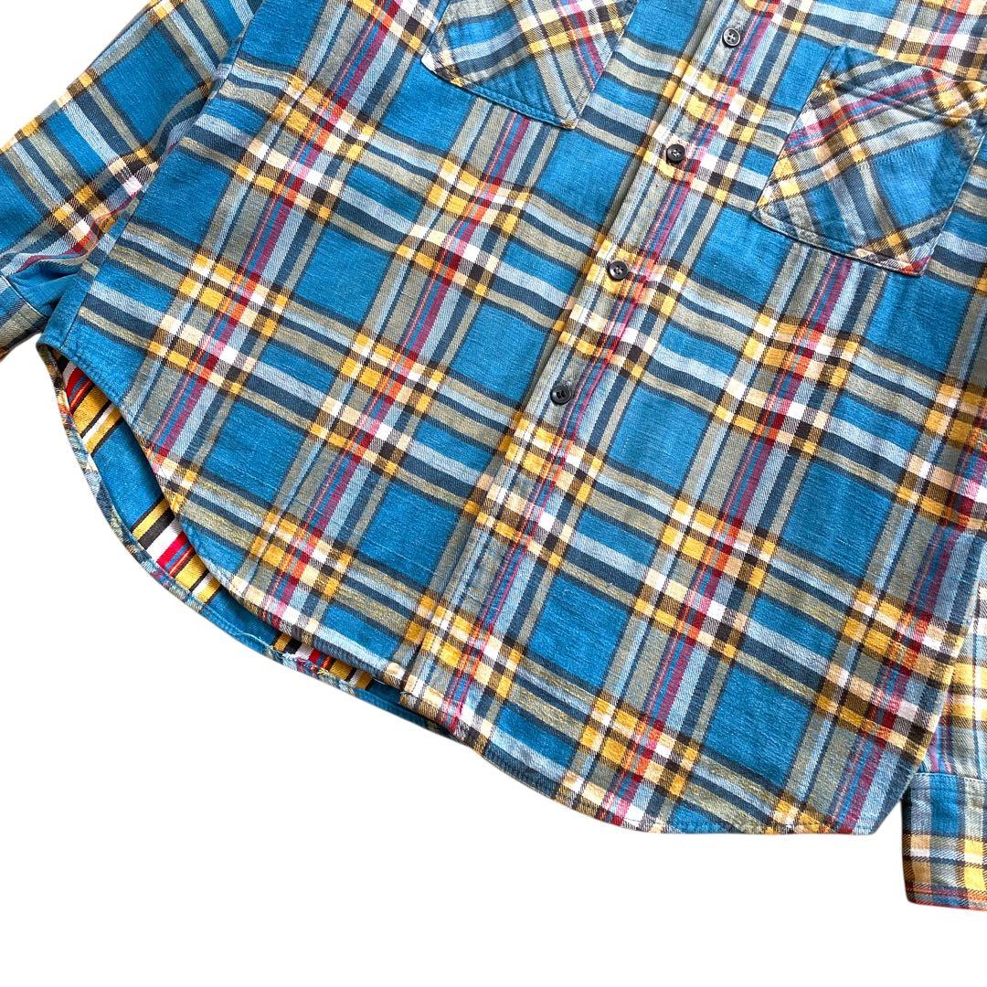 美品 好配色 70s ビンテージ BIG MAC フランネルシャツ L