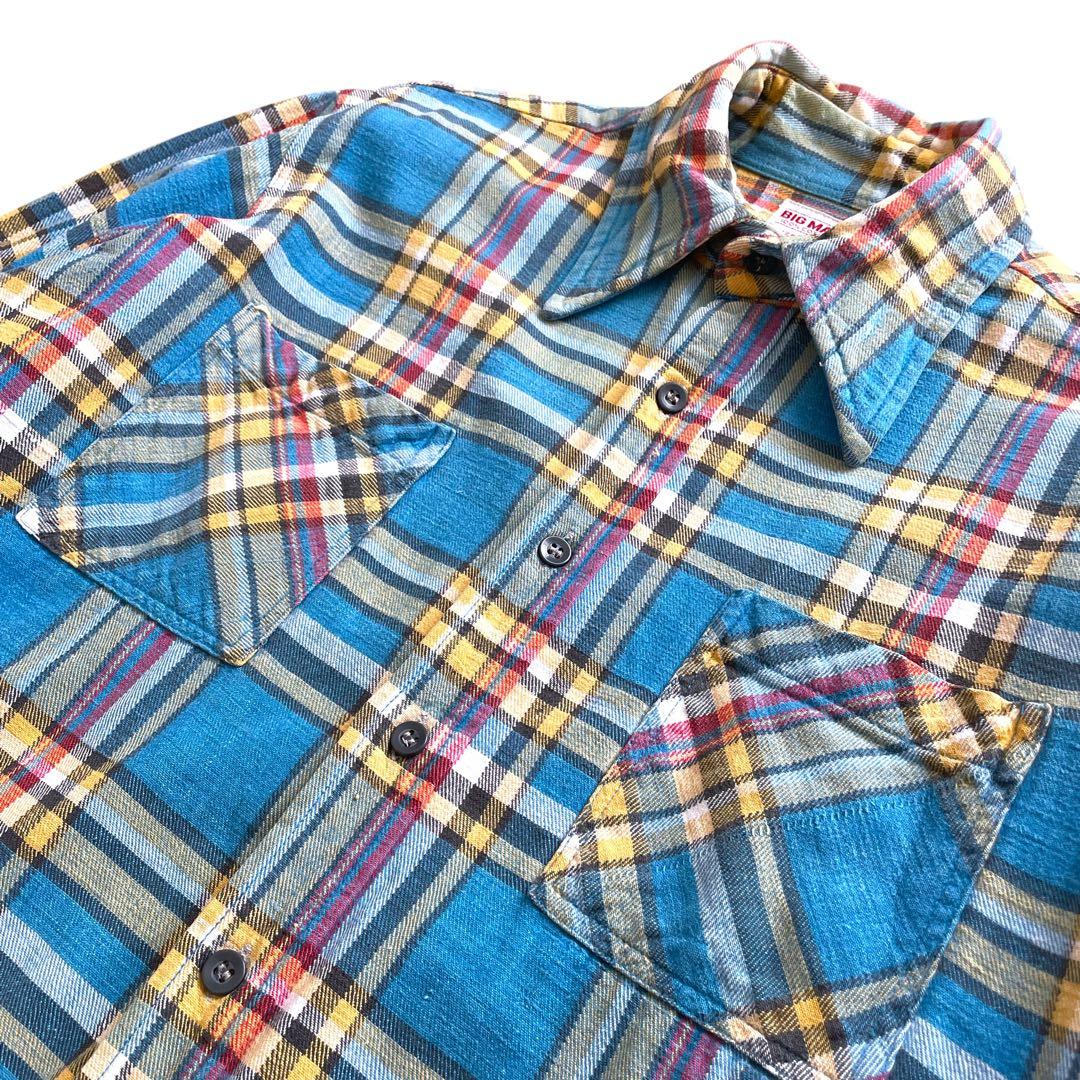 美品 好配色 70s ビンテージ BIG MAC フランネルシャツ L