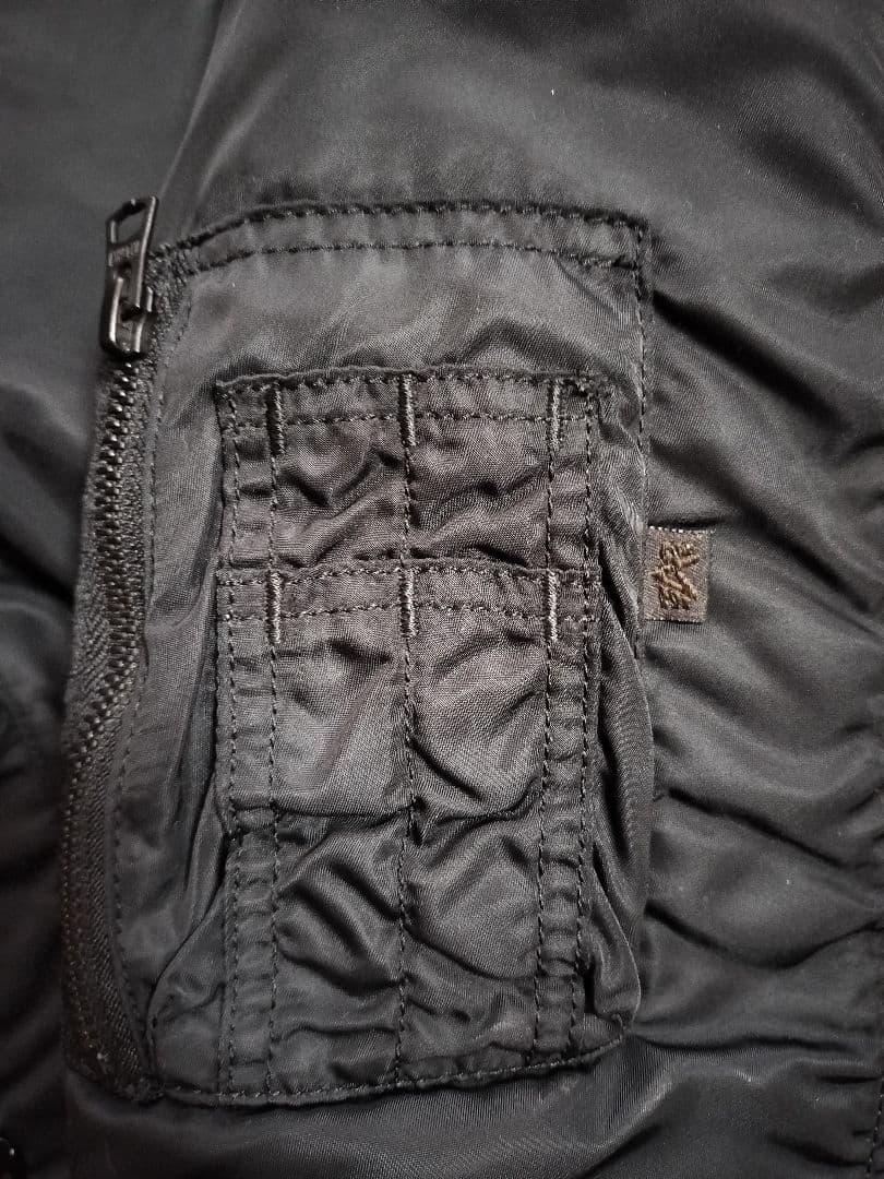 JOURNAL STANDARD別注 alpha MA-1 ブラック L