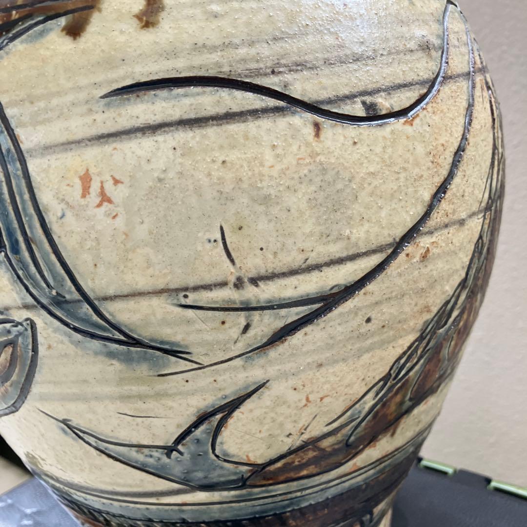 金城次郎　壺　37センチ