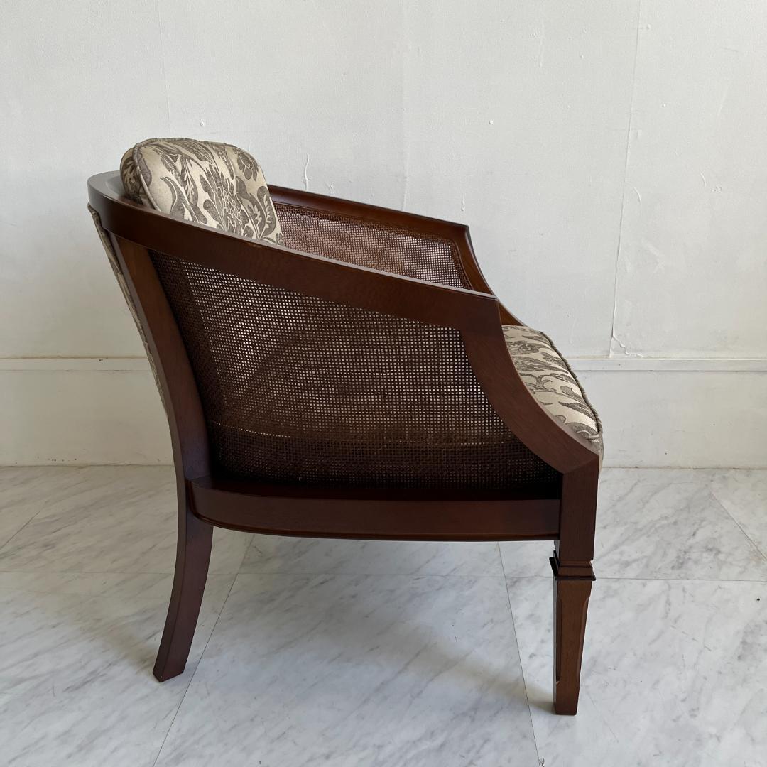 マルニ木工 アームチェア 木製 椅子 籐 ニース