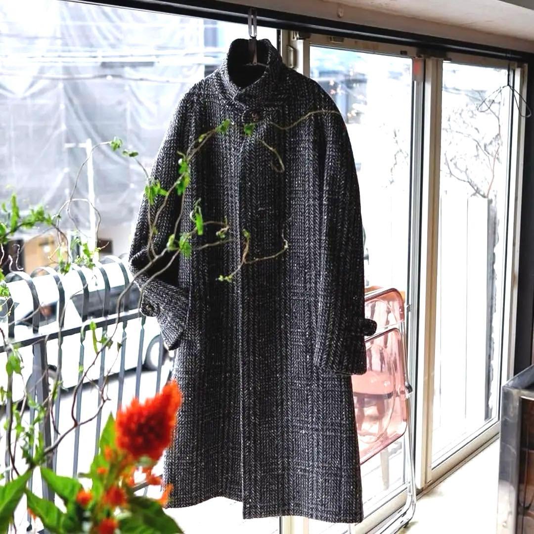 美品✨VALENTINO UOMO wool tweed bal coat