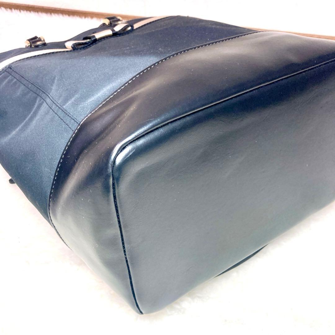 【良品✨】SWANY スワニー キャリーバッグ リボントート ブラック