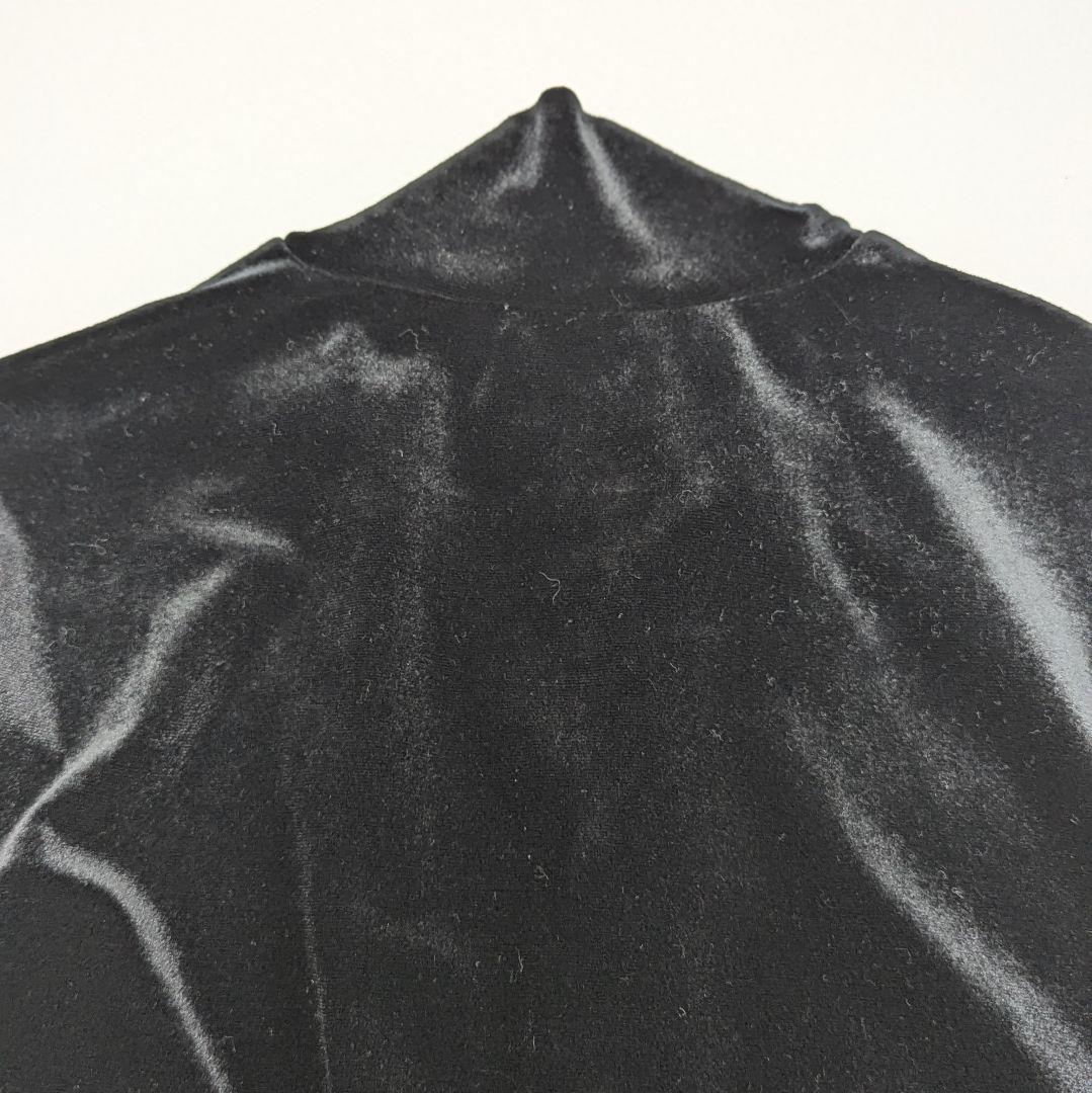 ENOF イナフ velour jersey zip tops black