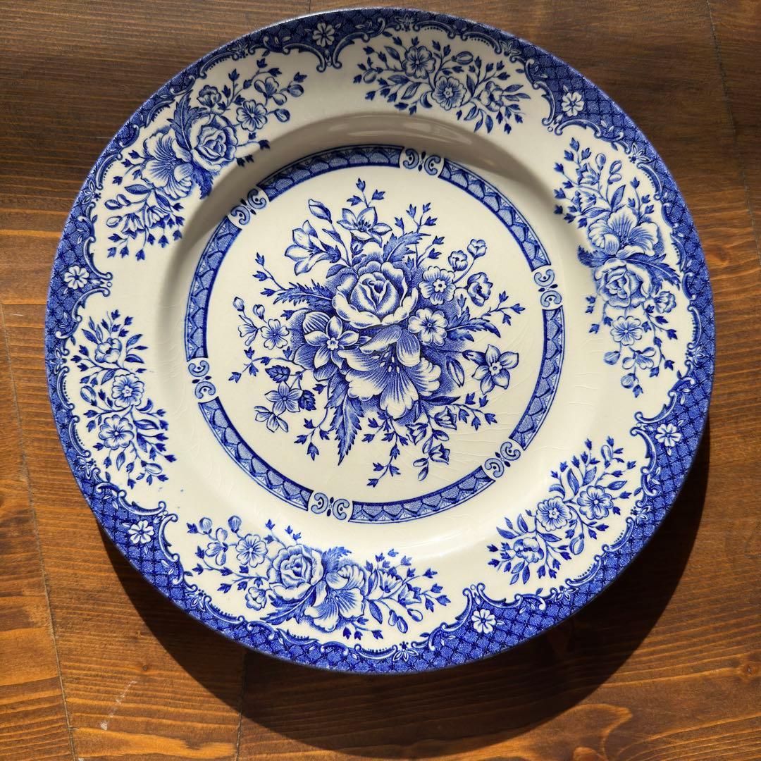 イギリス アンティーク 皿 イングリッシュアイアンストーン製