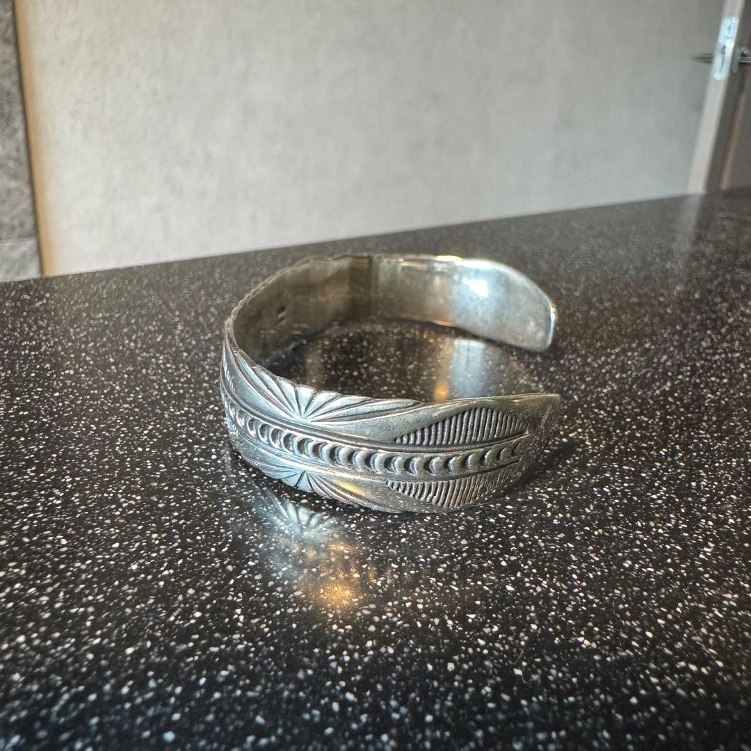 シルバーバングル インディアンジュエリー ナバホ 作家刻印なし