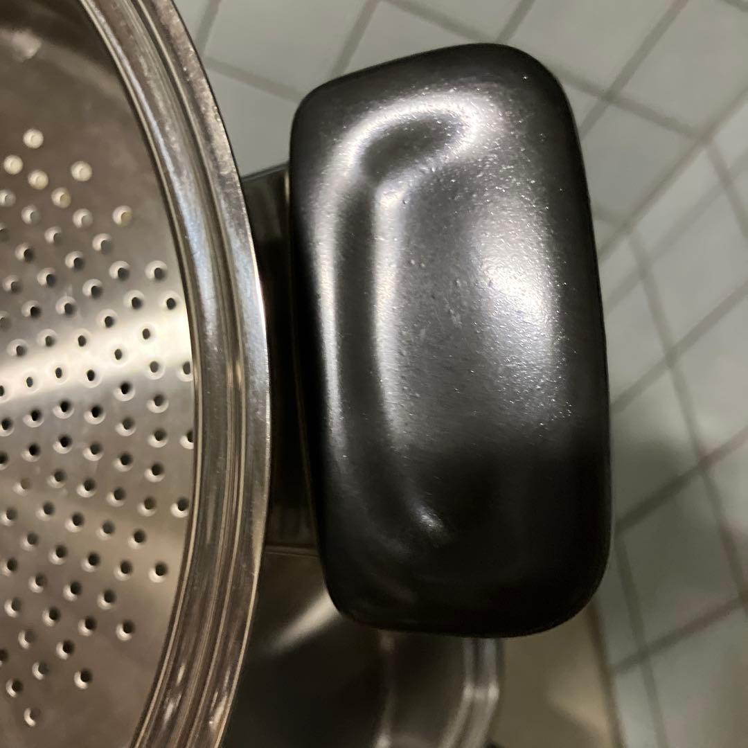 VitaCraft ステンレス 両手鍋 No.5503 ガス火用　蒸し器付き