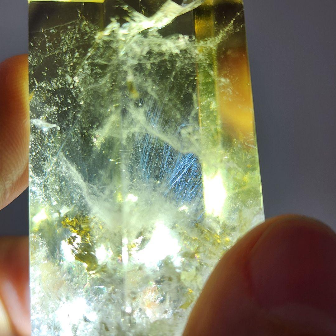 超希少シトリン原石タワーラダー入り 天然石パワーストーン