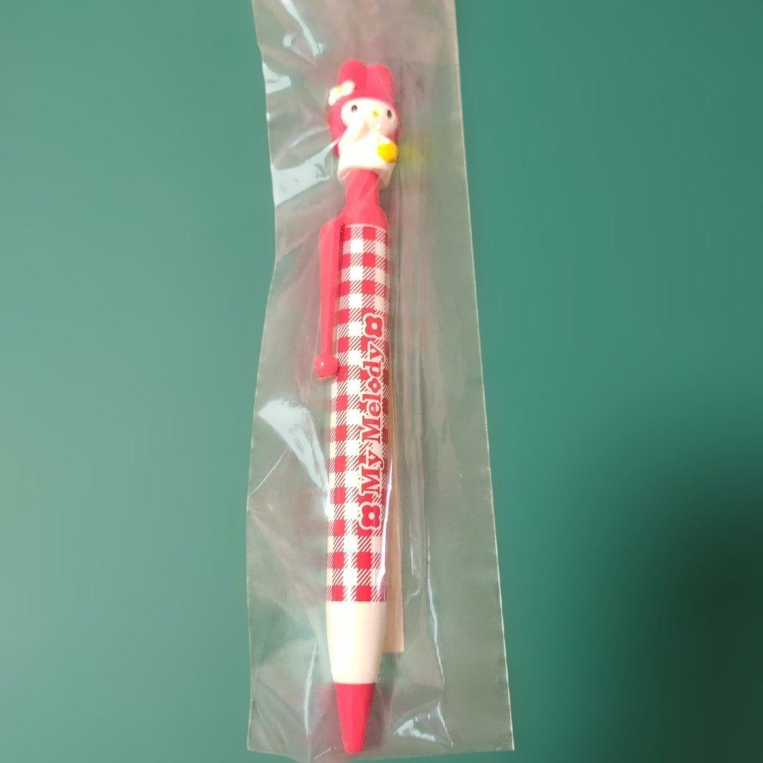 マイメロディ　ボールペン　サンリオ　チェック　レトロ