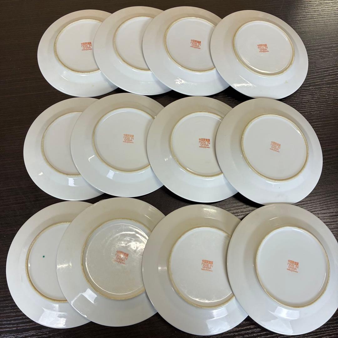 【まとめてお得】中国景徳鎮　皿　匙　レンゲ　景徳鎮　食器　皿　中華　箸　まとめ