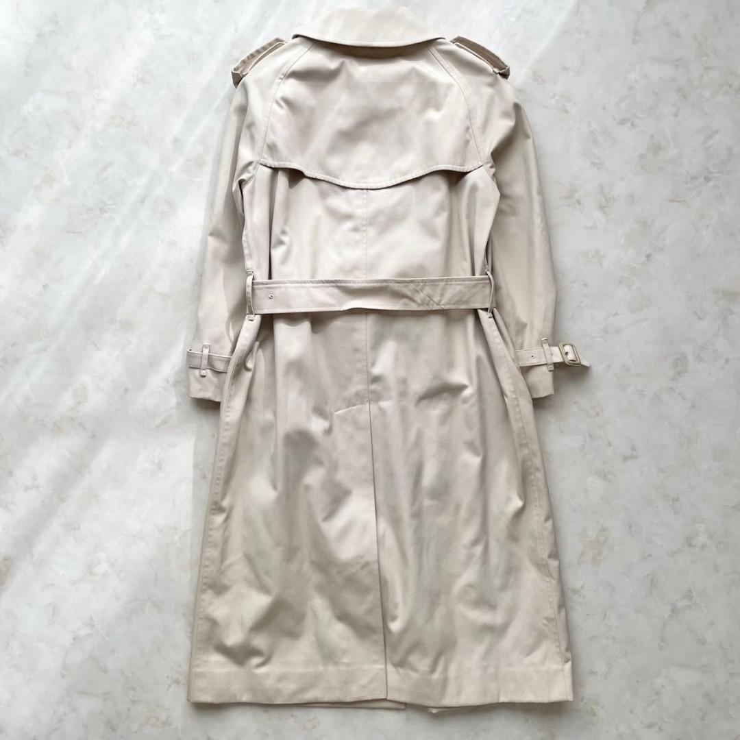 【美品】Burberry ステンカラーコート　ノバチェック　七分袖　S〜M