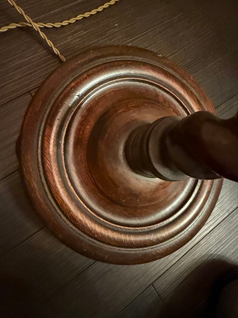 木製　アンティーク　フロアスタンド　フロアライト　間接照明