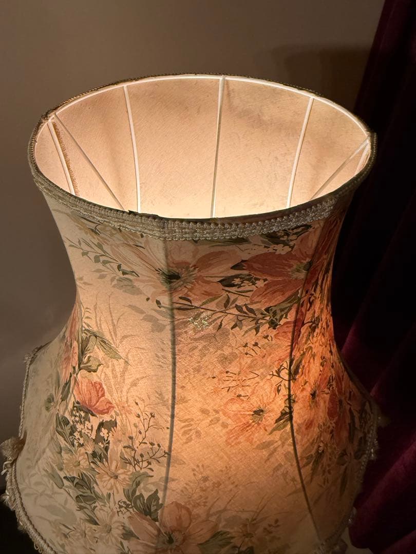 木製　アンティーク　フロアスタンド　フロアライト　間接照明