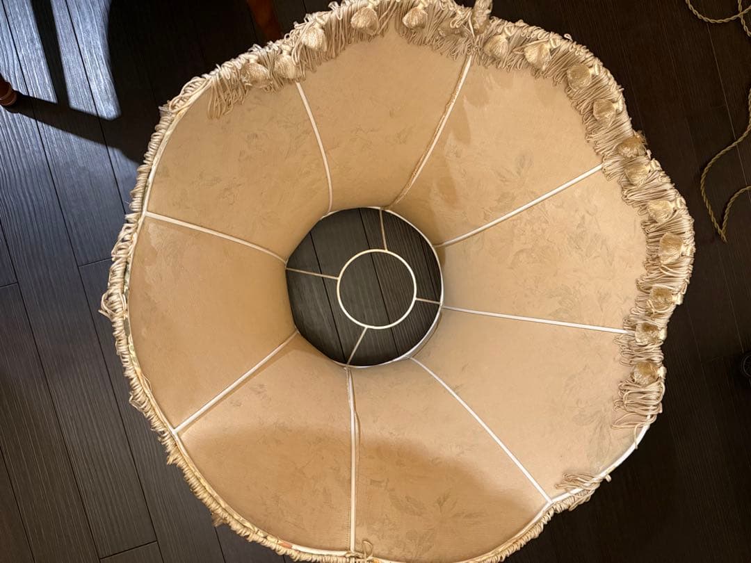 木製　アンティーク　フロアスタンド　フロアライト　間接照明