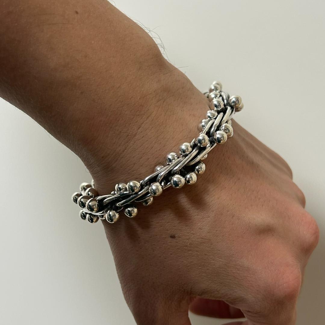 メキシコ製 MEXICO 22cm VINTAGE DNA ブレスレット 925