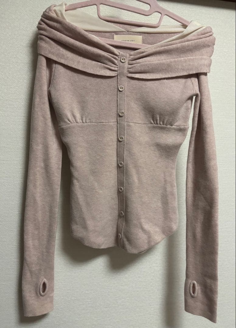 トップス andmary Shannon tulle knit tops