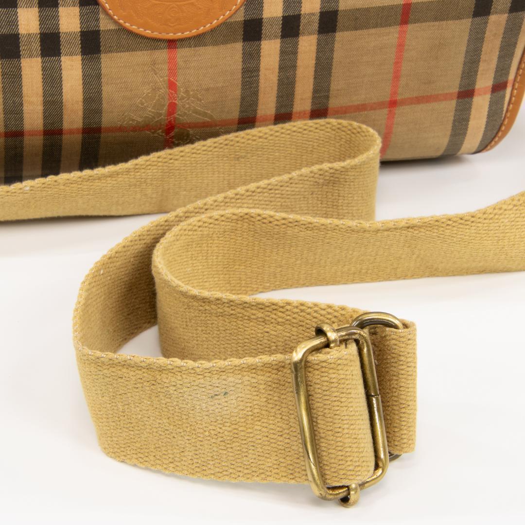 本物 バーバリー ショルダーバッグ メンズ レディース 茶色 斜め掛け チェック