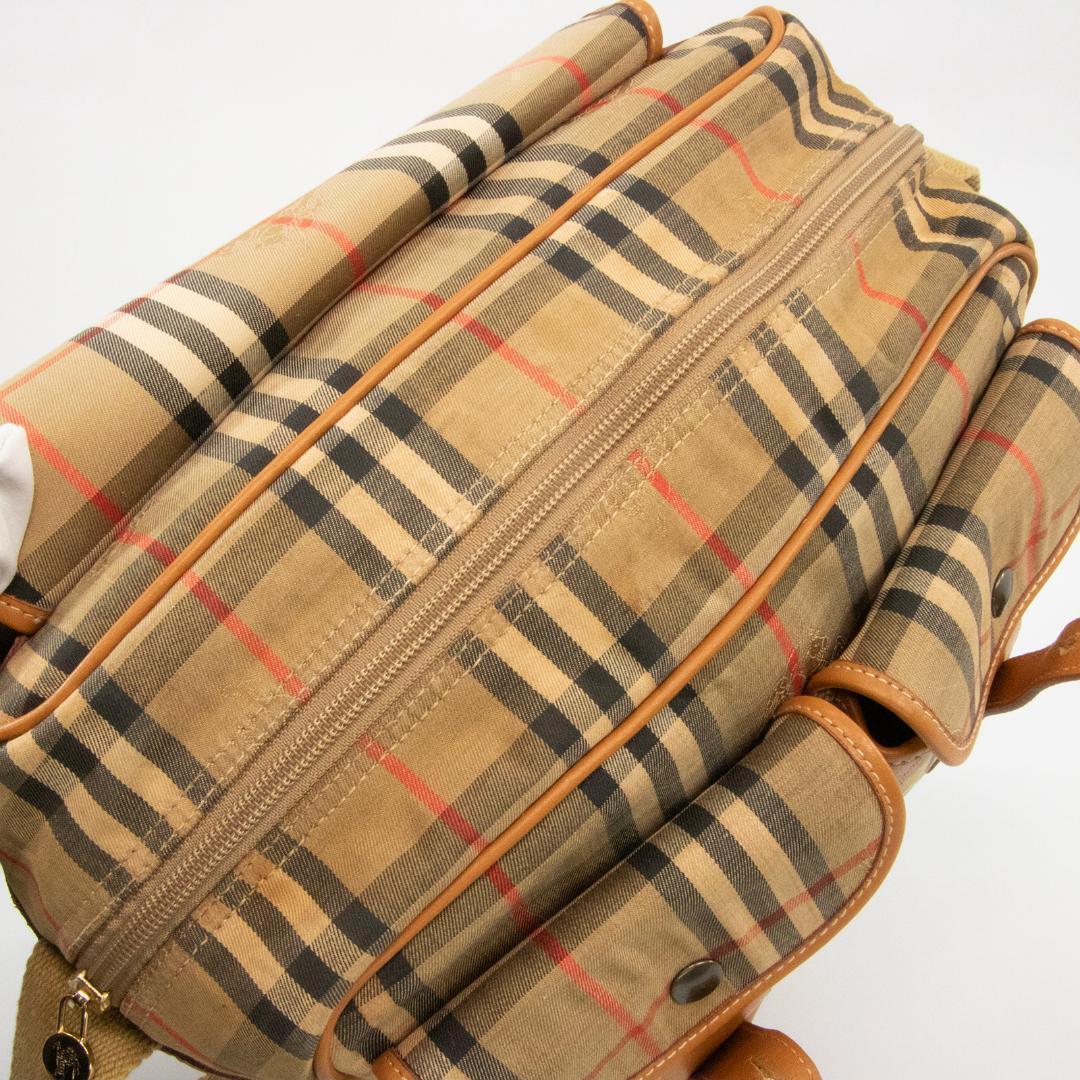 本物 バーバリー ショルダーバッグ メンズ レディース 茶色 斜め掛け チェック
