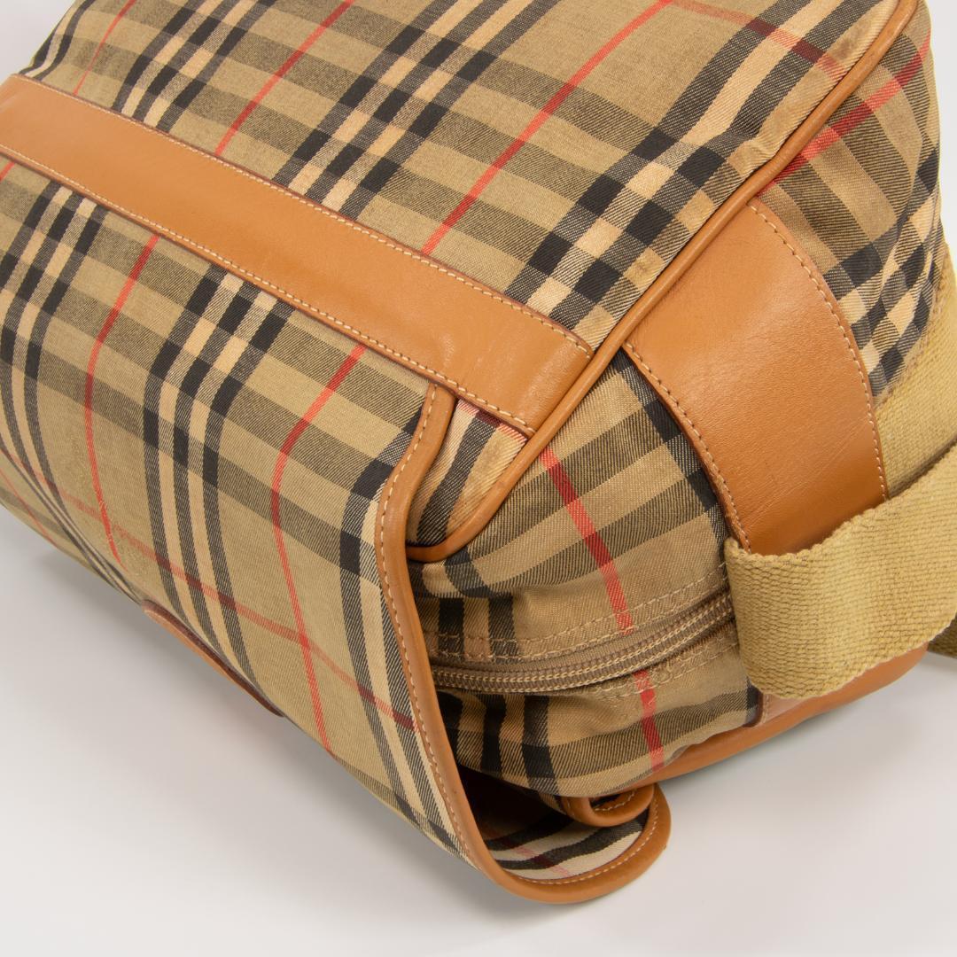 本物 バーバリー ショルダーバッグ メンズ レディース 茶色 斜め掛け チェック
