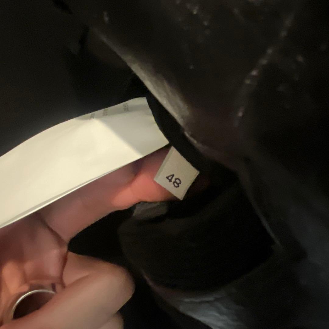 our legacy ブラック ミニレザージャケット 48