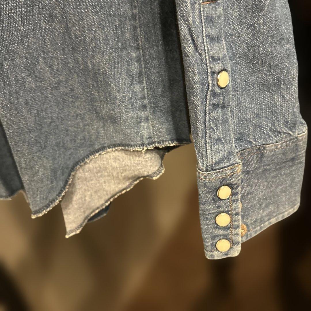 Wrangler デニムウエスタンシャツ 80s 16 1/2 36 アメリカ製