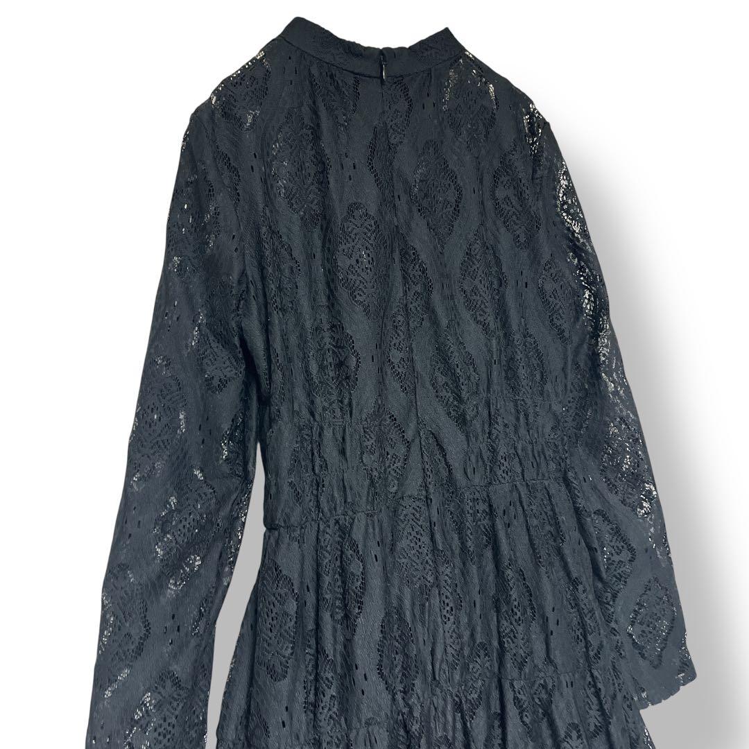 【美品】Ameri アメリ LACE SHIRRING DRESS