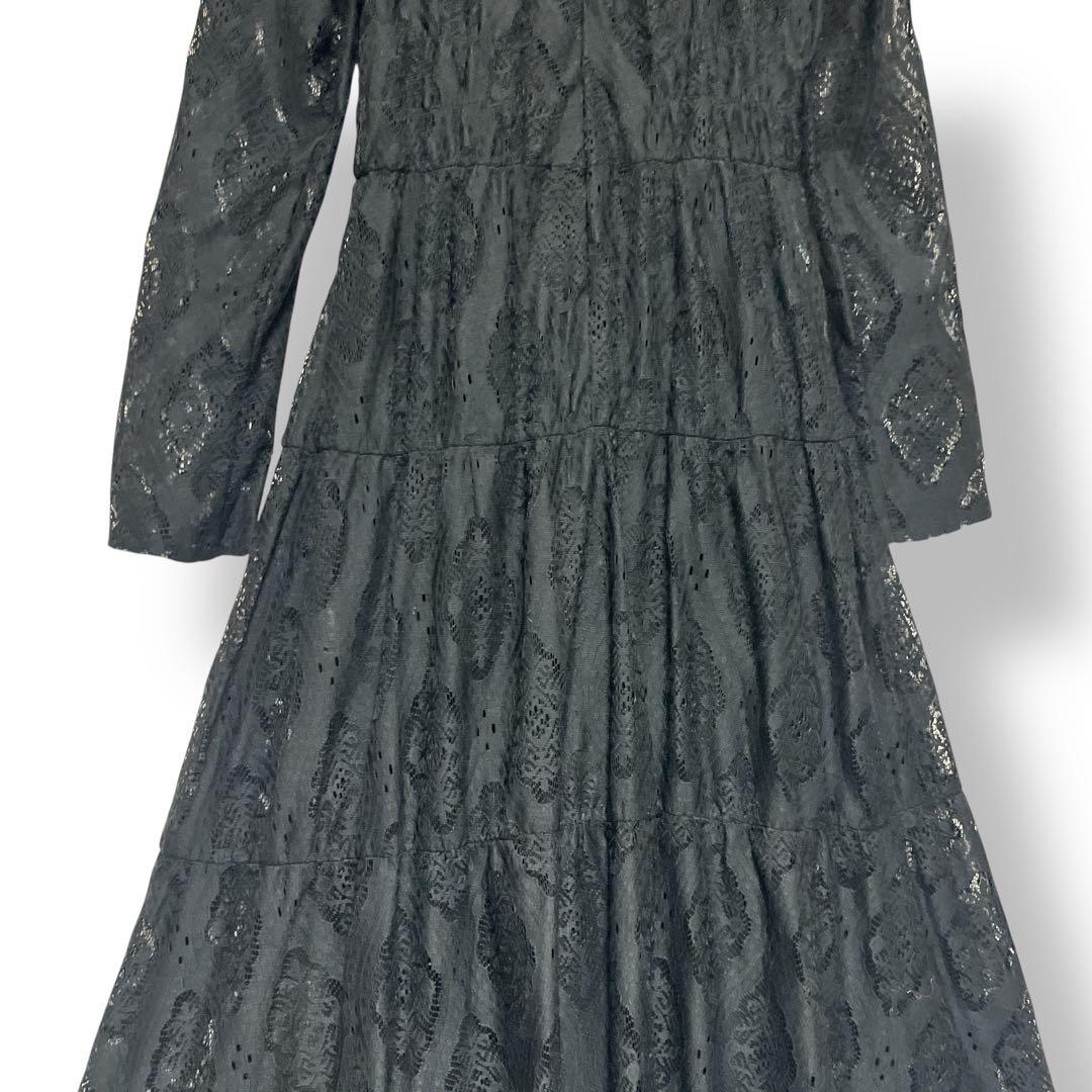 【美品】Ameri アメリ LACE SHIRRING DRESS
