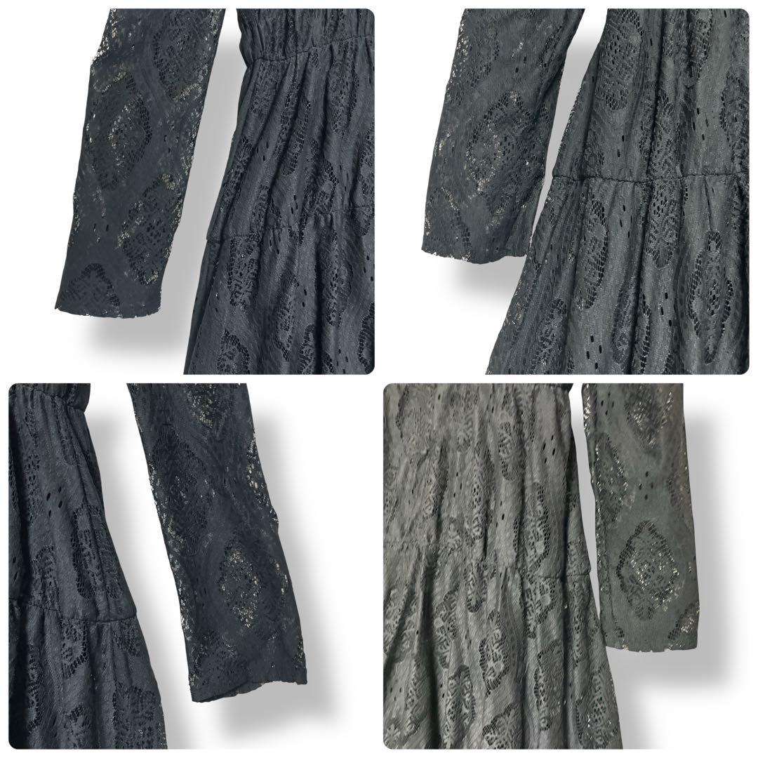 【美品】Ameri アメリ LACE SHIRRING DRESS