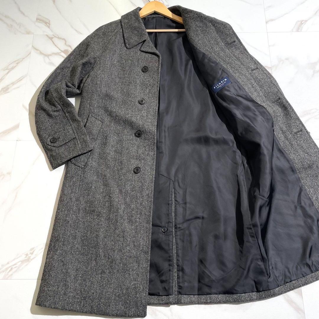 極美品✨️トゥモローランド×Fox Tweed ヘリンボーン ステンカラーコート