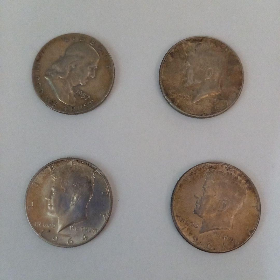 アメリカ合衆国 銀製 4枚セット