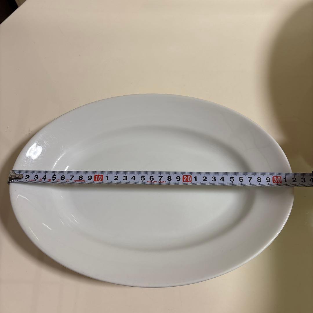 楕円型　オーバル皿　白皿　32×23cm 9枚
