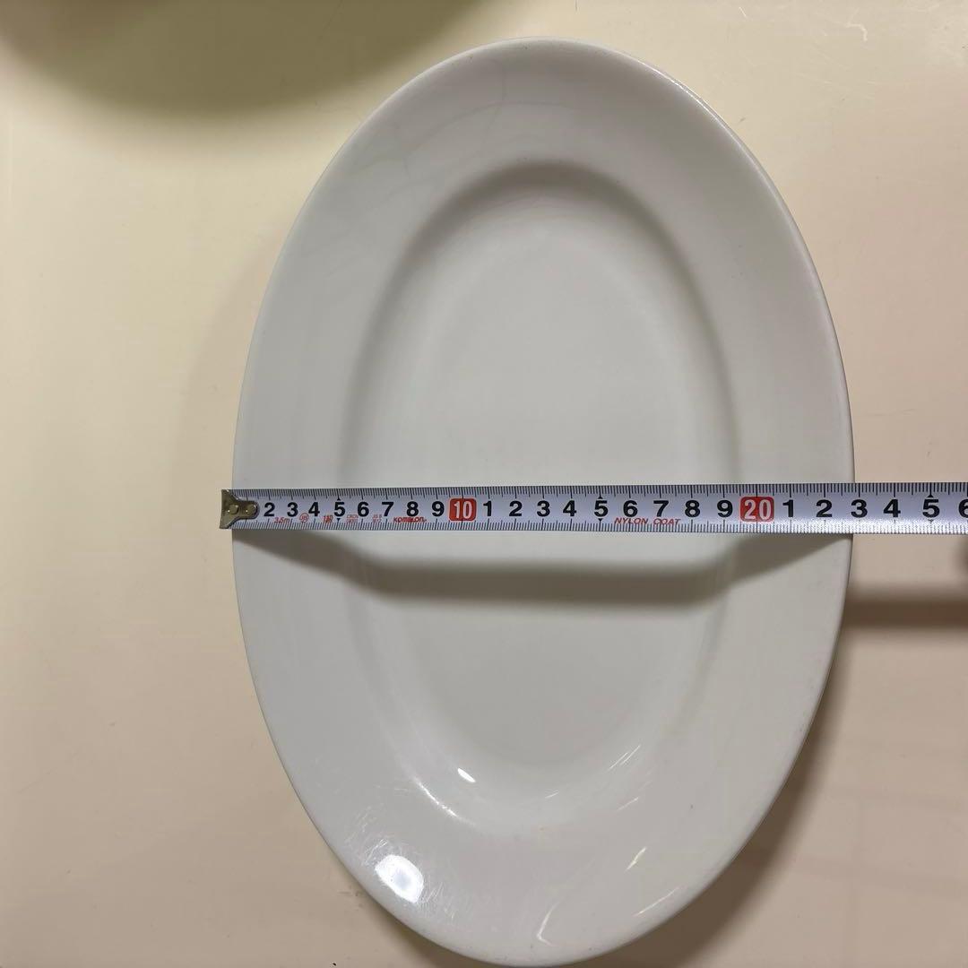 楕円型　オーバル皿　白皿　32×23cm 9枚