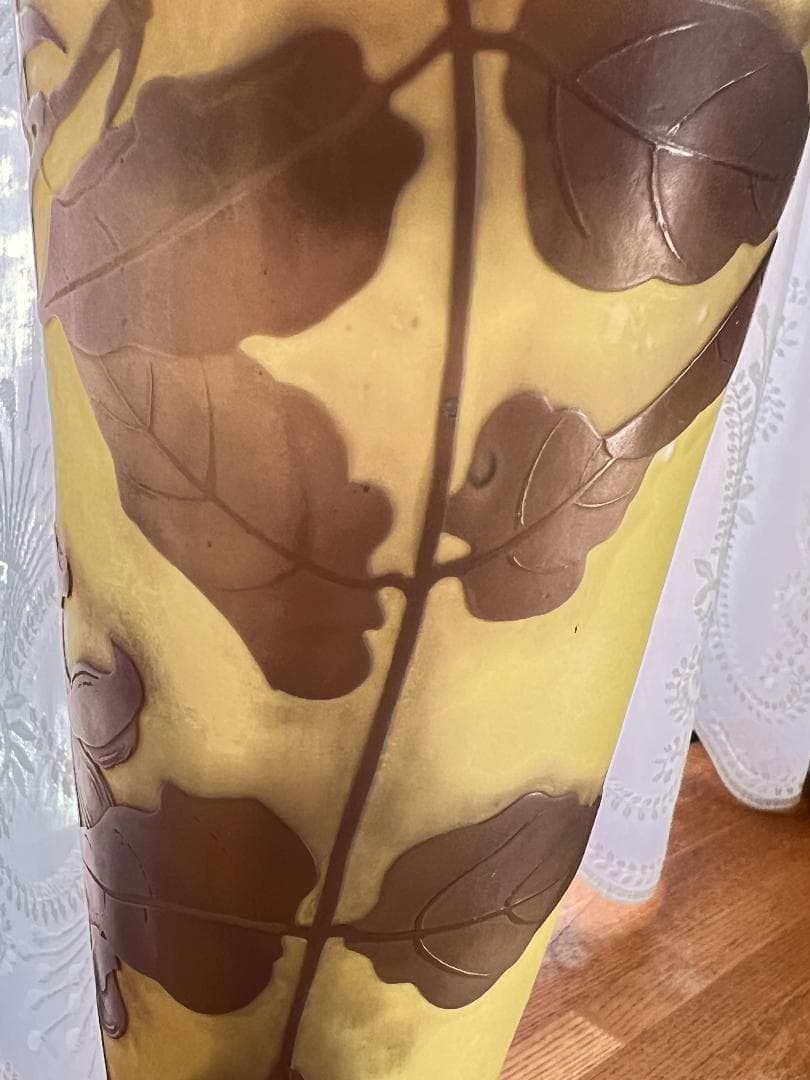 エミールガレ　Galle　花瓶　アールヌーボー　クレマチス