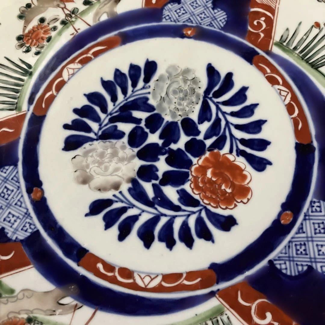 有田焼き　日本伝統陶器の大皿　直径約40cm アンティーク