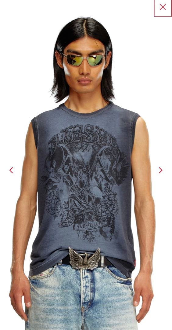 DIESEL グラフィックタンクトップ Mサイズ