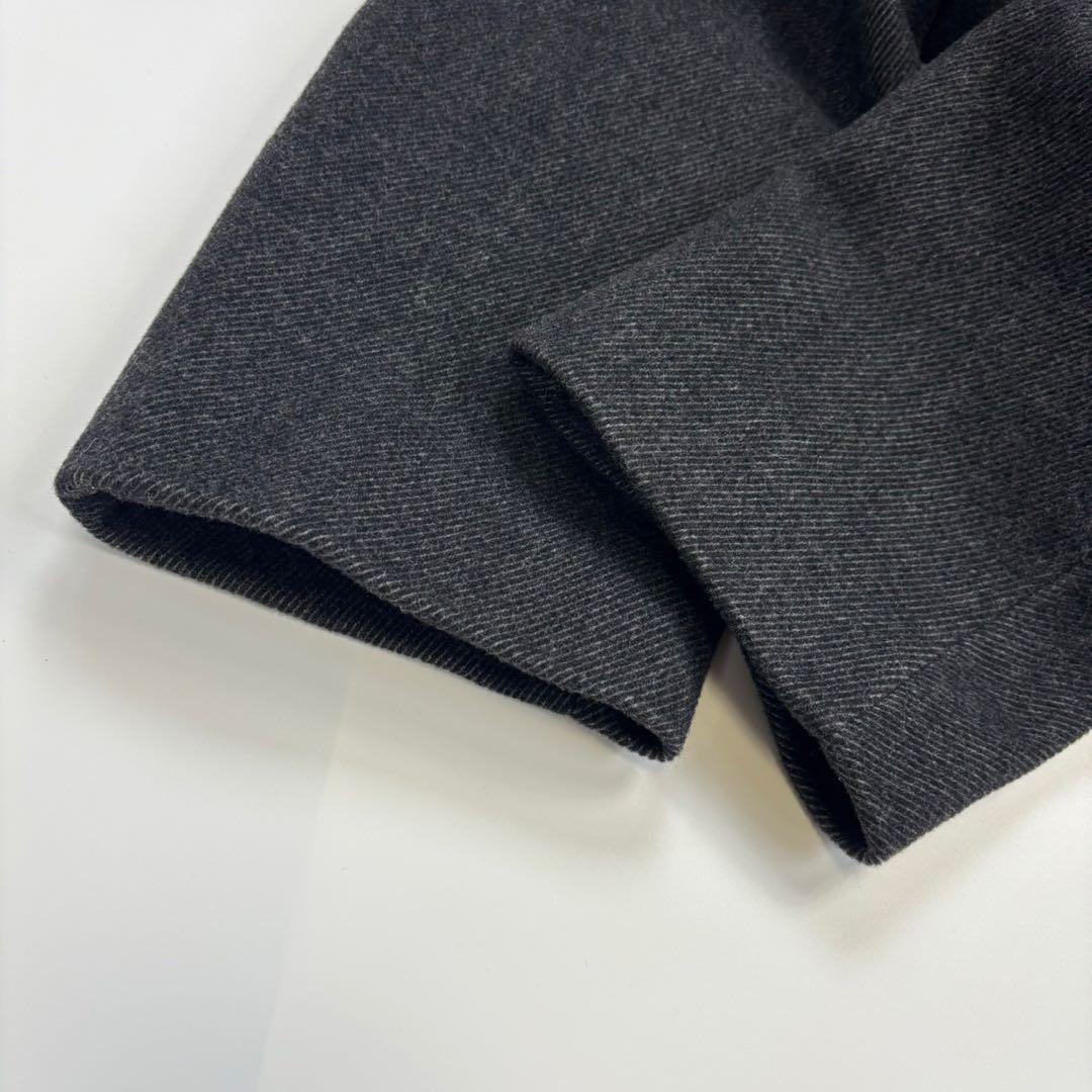 極美品✨ ヒューゴボス チェスターコート ウール素材 L ダークグレー