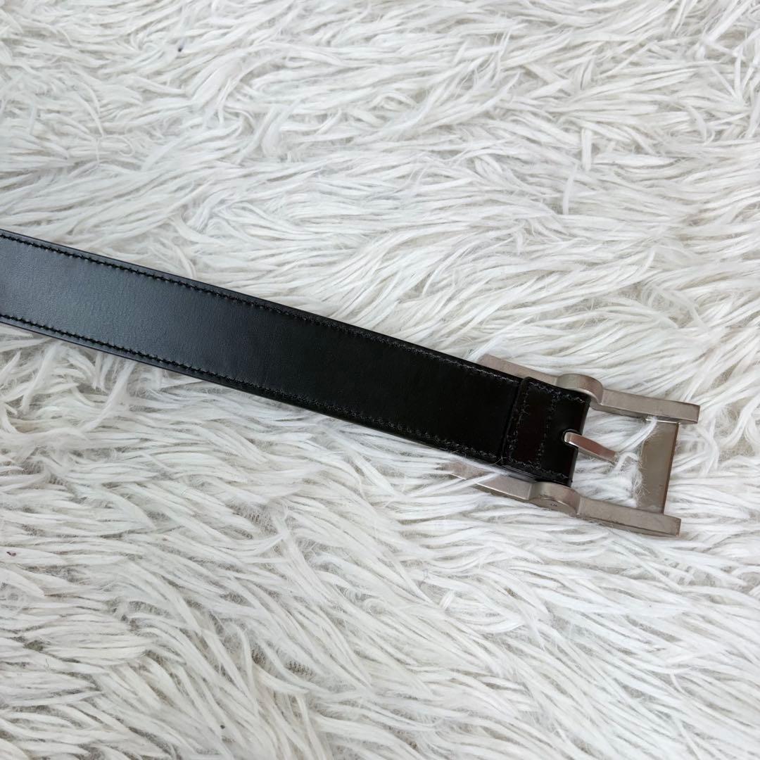 極美品/付属品完備✨ ブルガリ レザー ベルト レッタンゴロ シルバーバックル