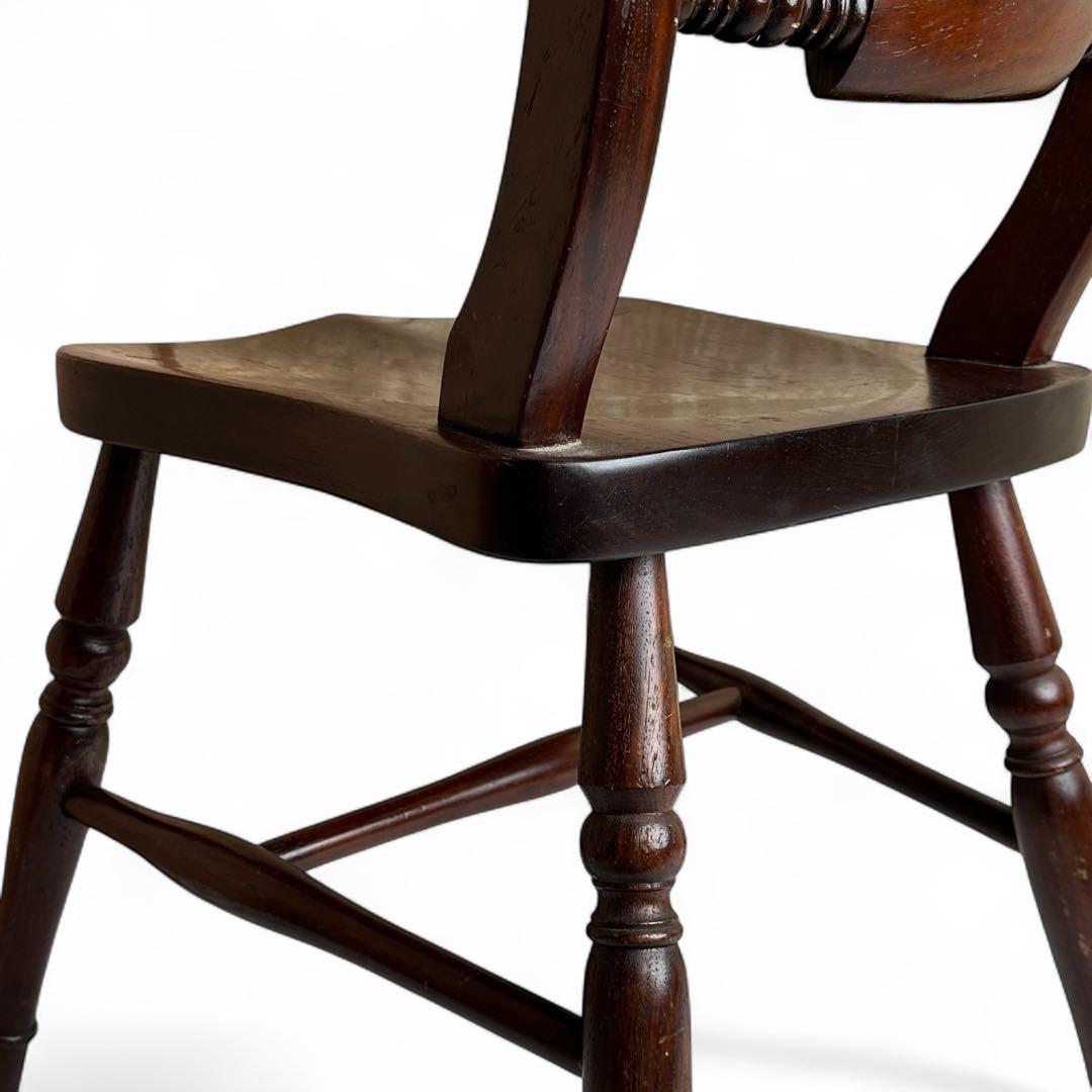 九州民芸家具 B型ワイコムチェア アームレス ミズメザクラ無垢材 松本民芸家具