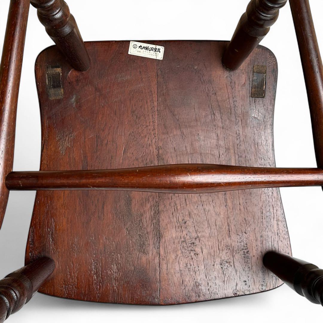 九州民芸家具 B型ワイコムチェア アームレス ミズメザクラ無垢材 松本民芸家具