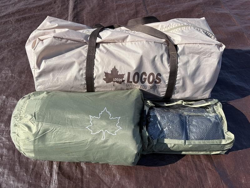 ロゴス Tradcanvas オーニングリビング DUO-BA マット シート付