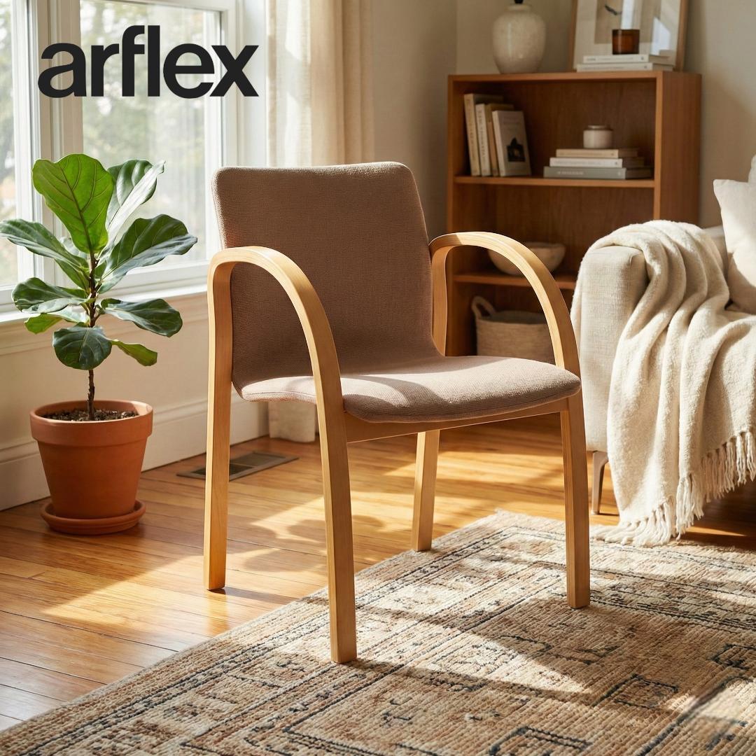 【名作】arflex アルフレックス PFK ダイニングチェア モダン 椅子①