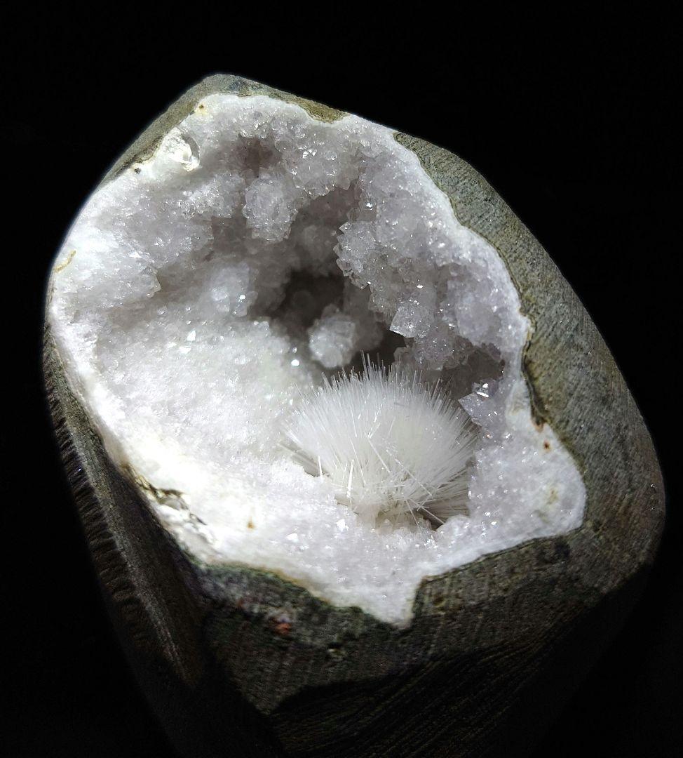 スコレサイト インド産 鉱石 鉱物 ミネラル 標本 原石 母岩付き ③