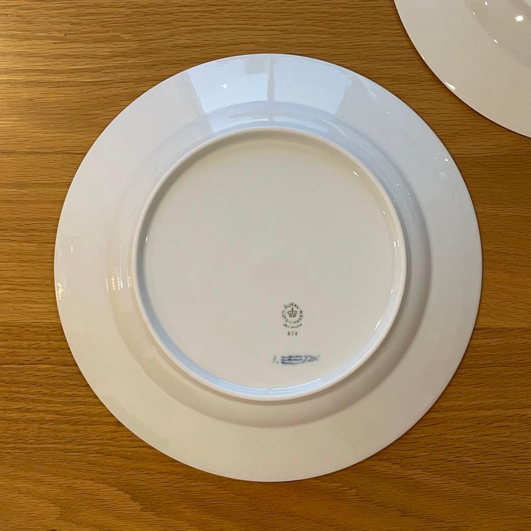 ロイヤルコペンハーゲン　ブルーフルーテッド　ハーフレース　プレート 26cm