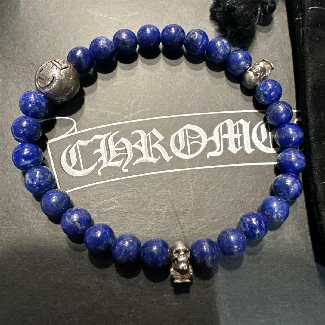 Chrome hearts フォティ デルフィーノ　ビーズブレス　スカル　限定品