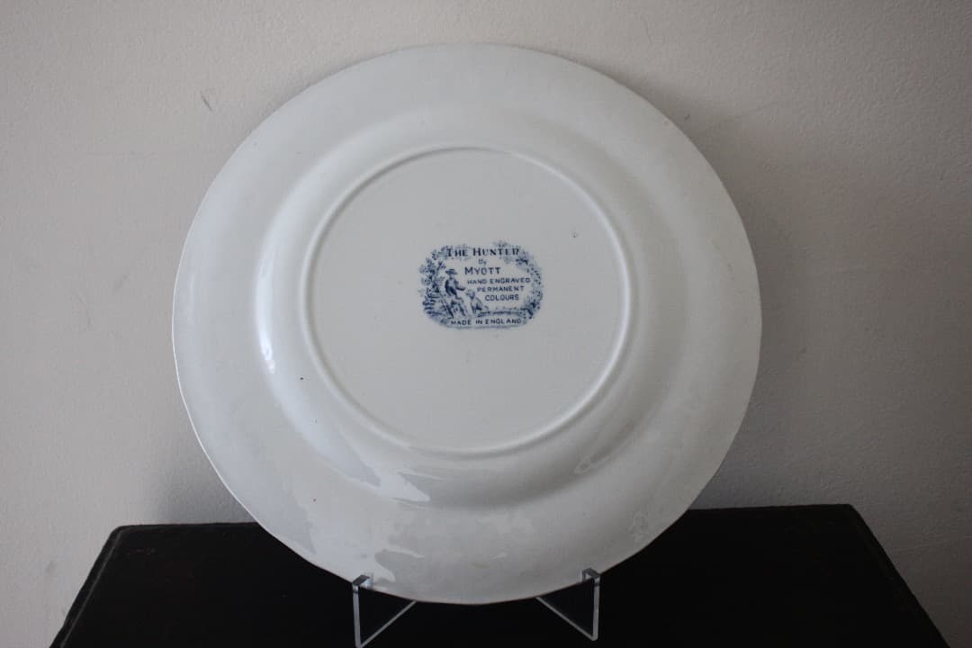 英国　イングランド　ミヨット　ハンター　２５cm プレート　６枚