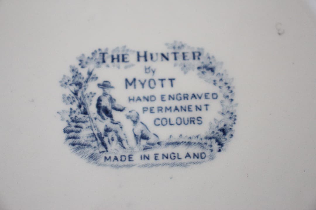 英国　イングランド　ミヨット　ハンター　２５cm プレート　６枚