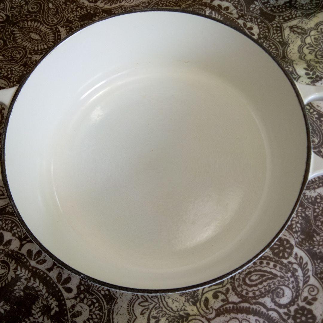 LE CREUSET 両手鍋 ホワイト　22