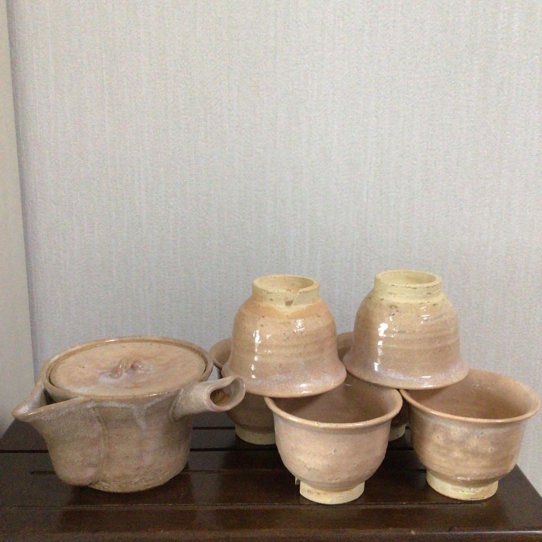 萩焼　番茶器　十二世　坂高麗左衛門　作