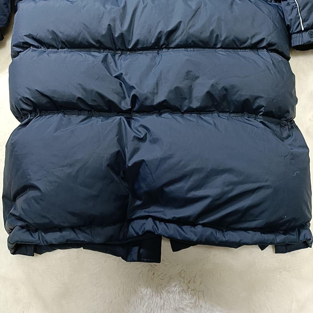 美品✨00s ナイキ ベンチコート ロング ダウン フェザー 防寒 ネイビーXL