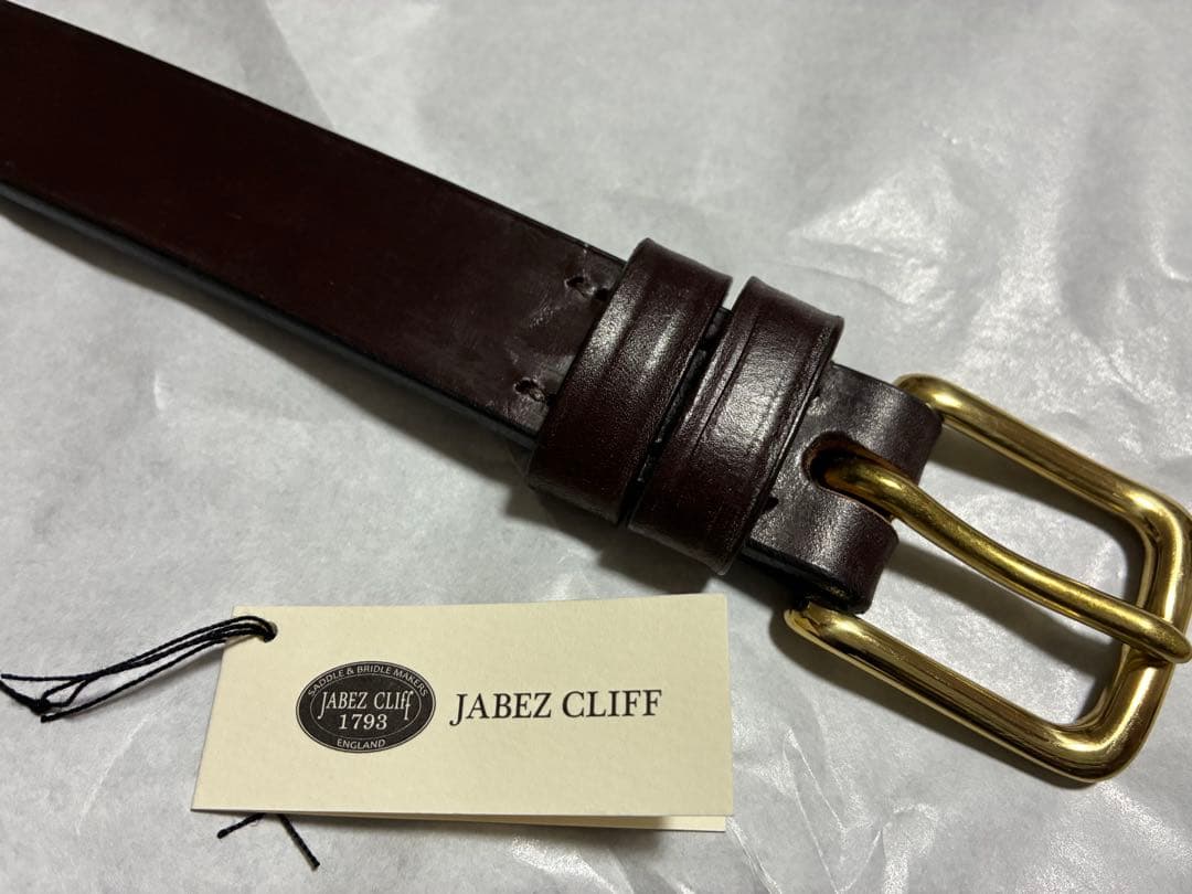 は*わ様 未使用 JABEZ CLIFF スティラップレザーベルト 28mm幅